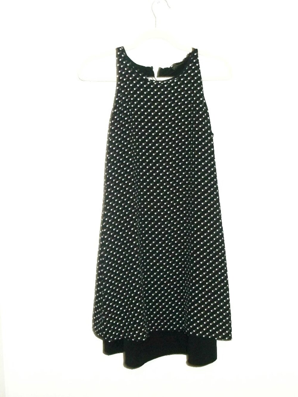 Dalia Women’s Size 2 Black White Polka Dot Sleeveless Dress NWT